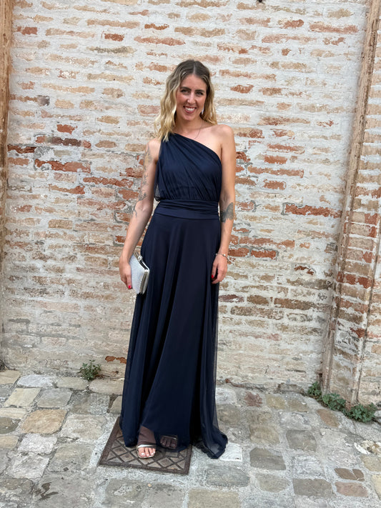 Abito cerimonia ac738 blu notte