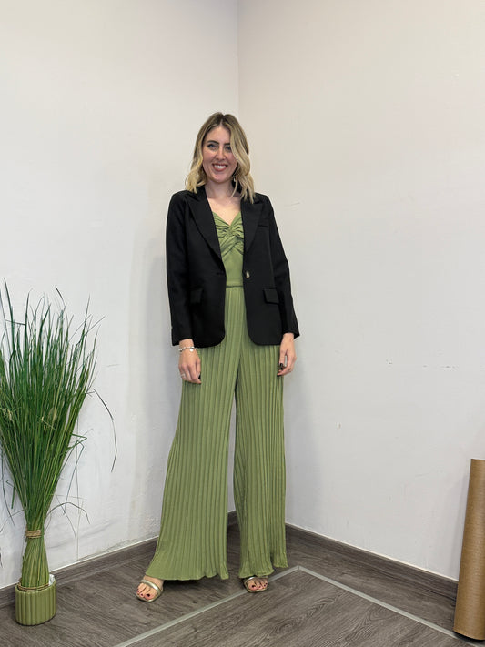 Giacca sfiancata con bottone