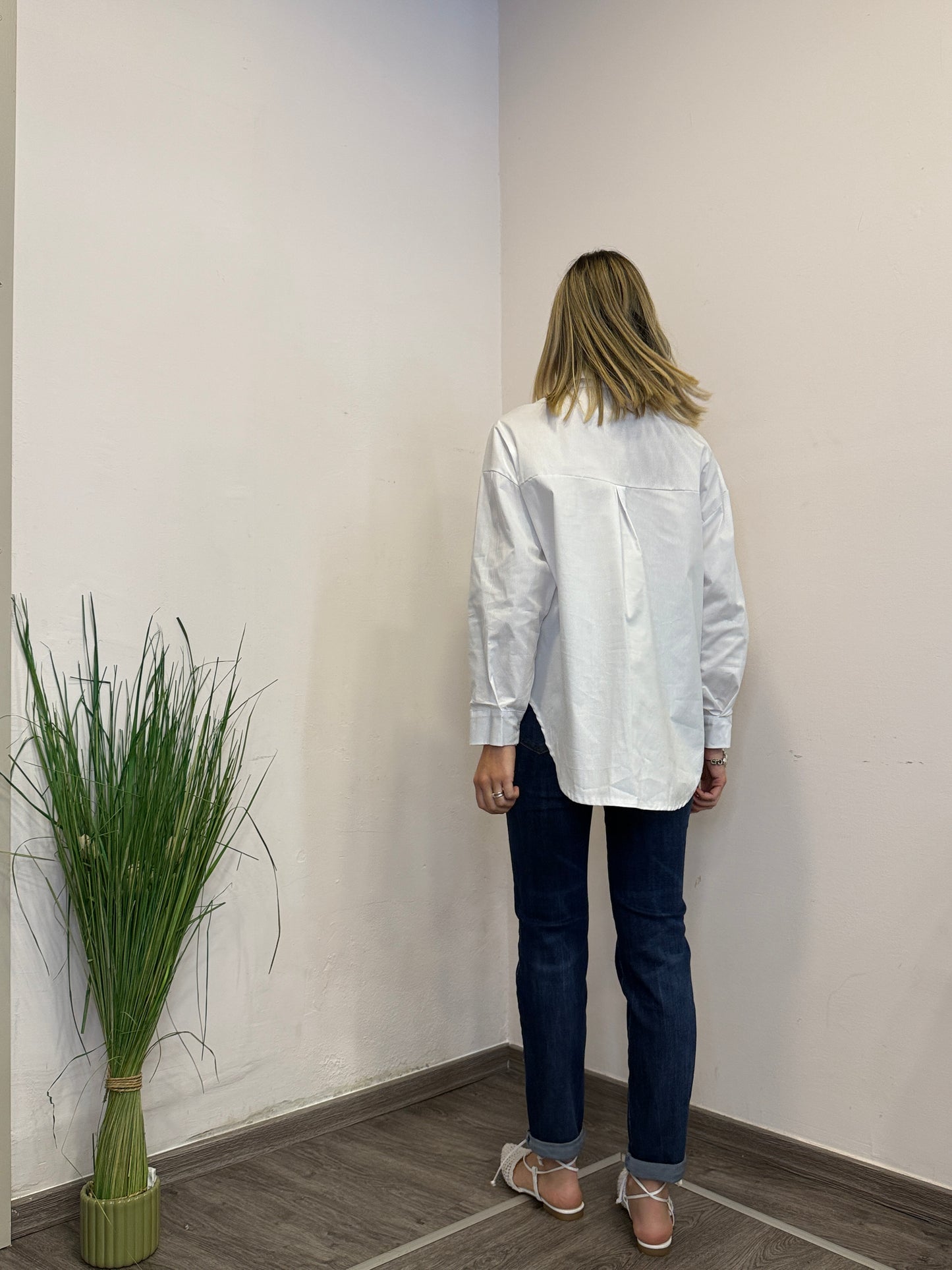 Camicia con cuori azzurri