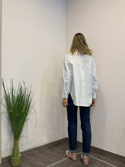 Camicia con cuori azzurri