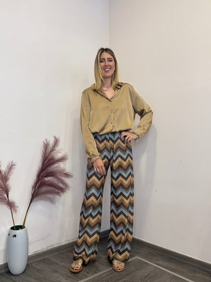 Camicia raso oro