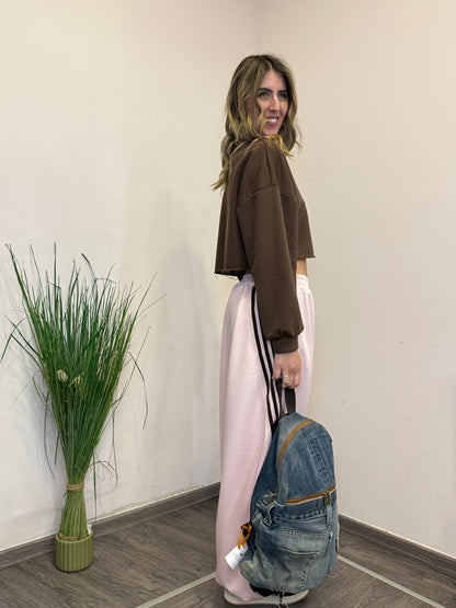 Pantaloni tuta balloon bande