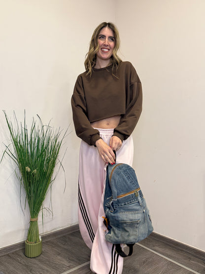 Pantaloni tuta balloon bande