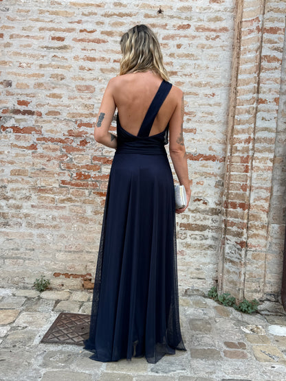 Abito cerimonia ac738 blu notte