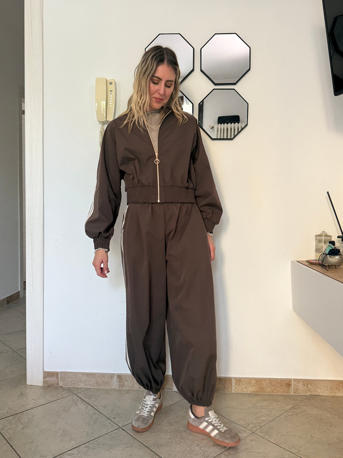 Pantaloni tuta banda