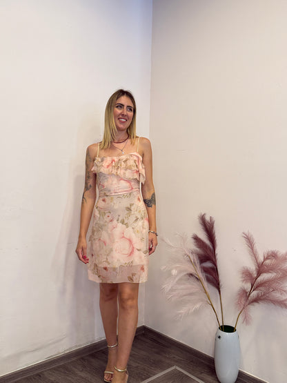 Abito tulle fiori