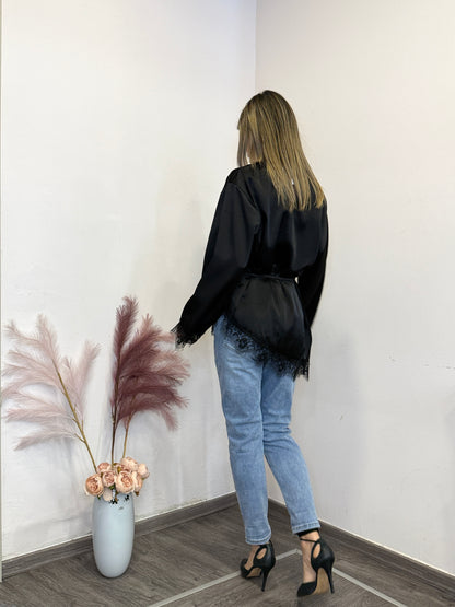 Camicia con pizzo cp212