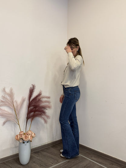 Jeans zampa blue