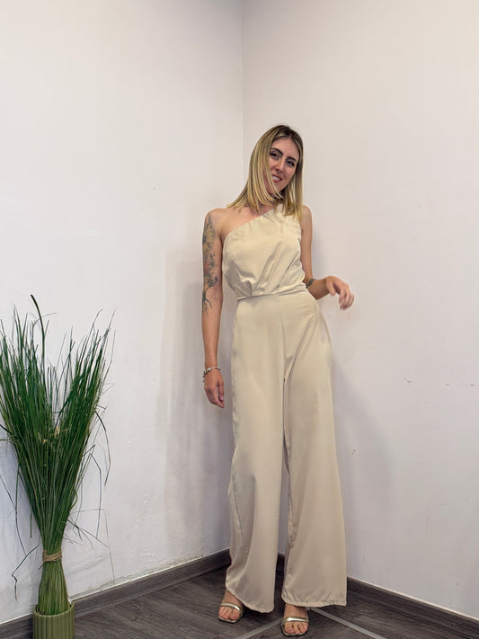 Tuta palazzo con cintura