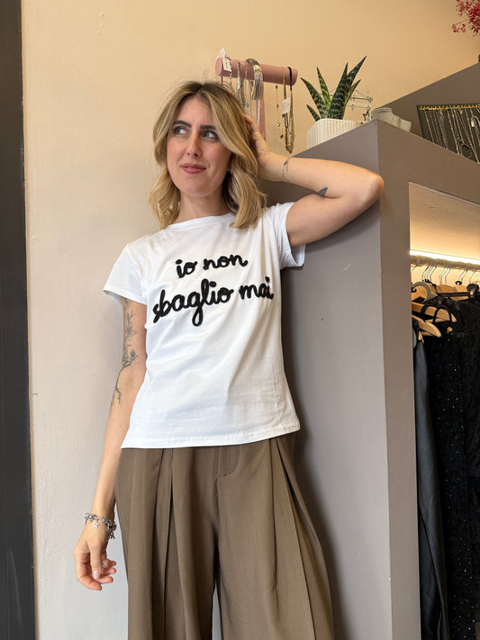 T-shirt IO NON SBAGLIO MAI