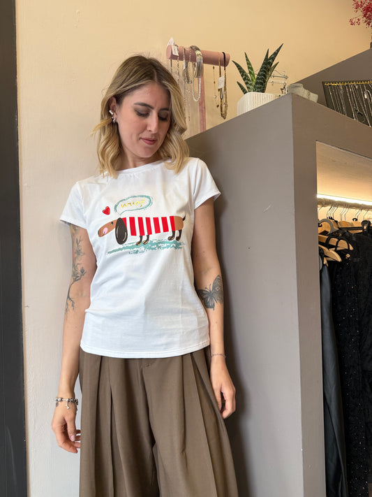 T-shirt bassotto colors