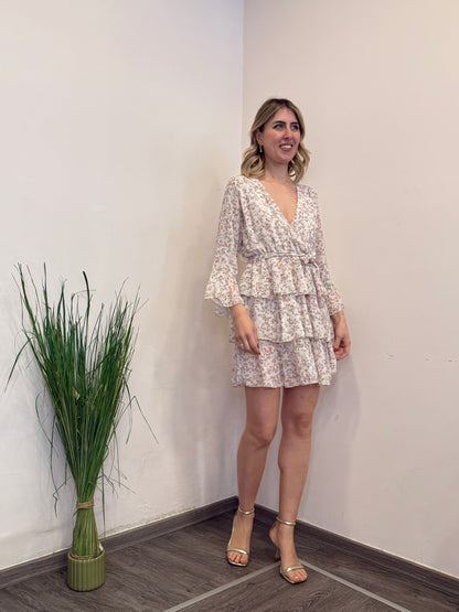 Abito balze fiori