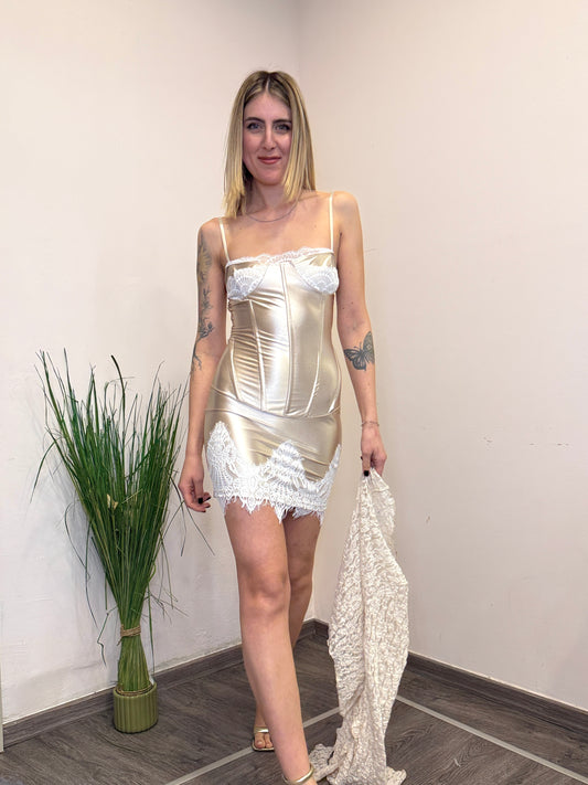 Abito oro lace
