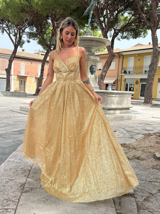 Abito Cerimonia gold
