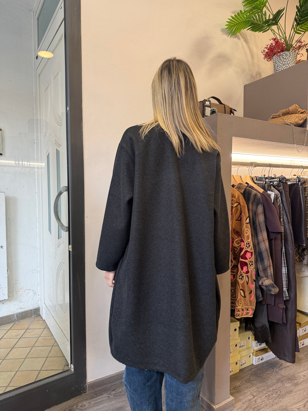 Cappottino open medium nero