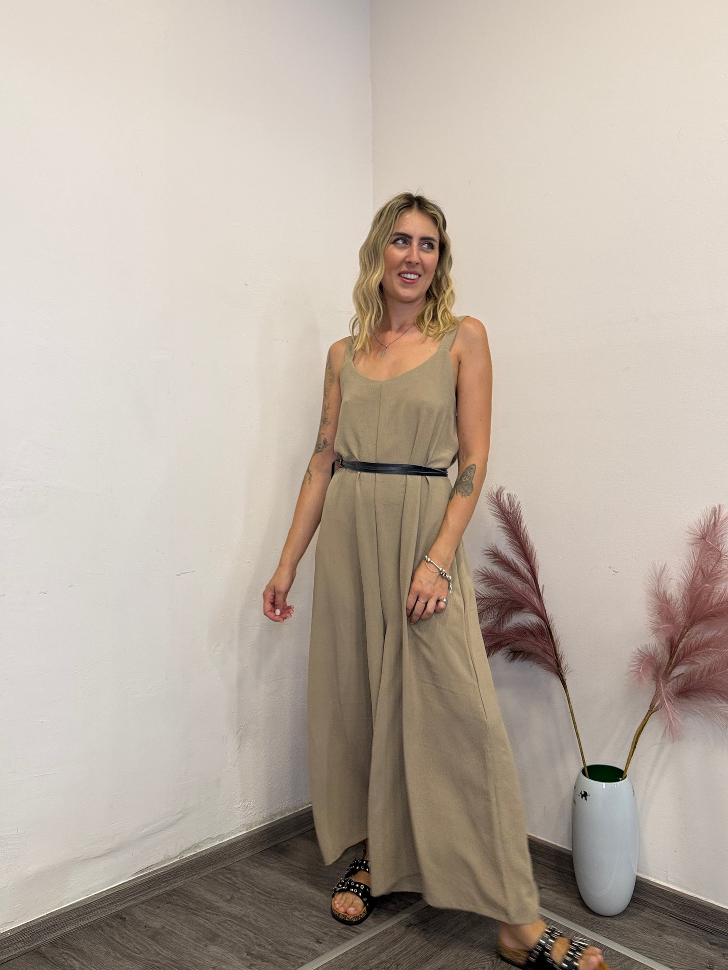 Jumpsuit camel