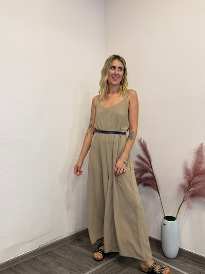 Jumpsuit camel