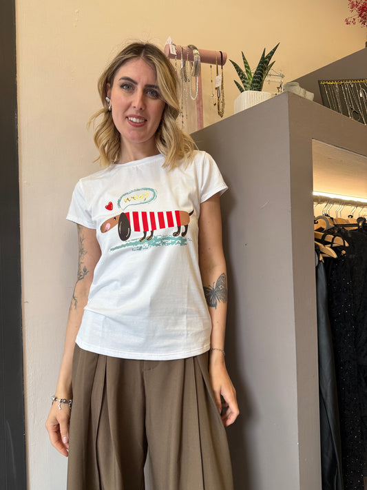 T-shirt bassotto colors