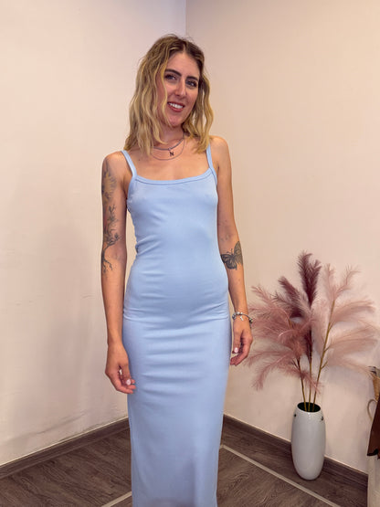 Abito costine schiena nuda