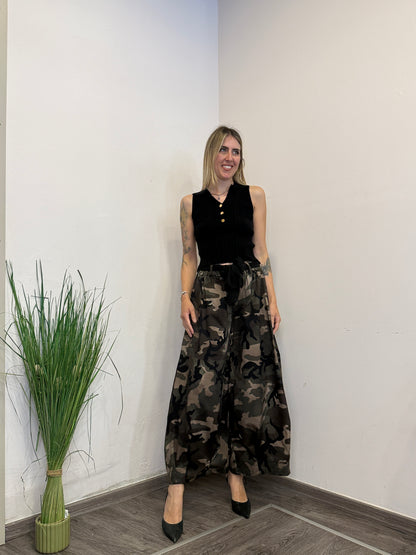 Pantaloni mimetici cotone