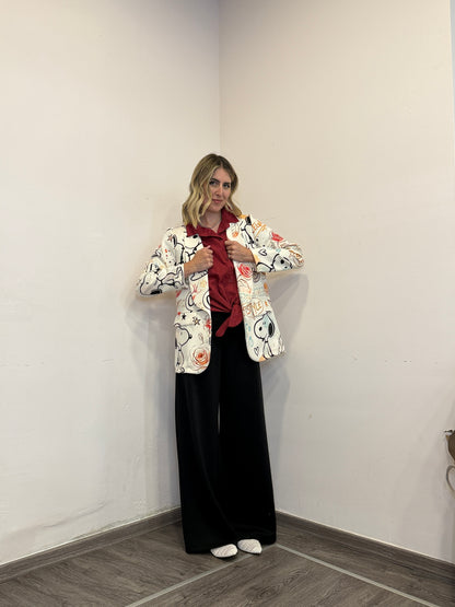 Pantaloni tuta palazzo nero