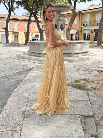 Abito Cerimonia gold