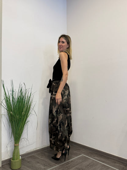 Pantaloni mimetici cotone