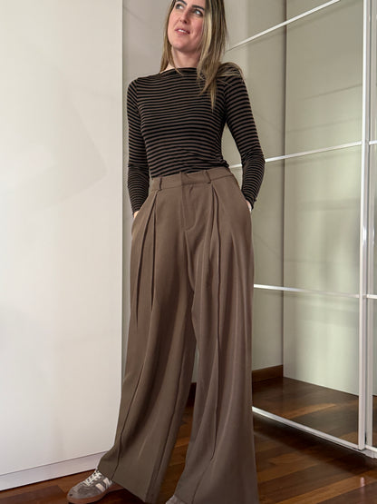Pantaloni eleganti fango