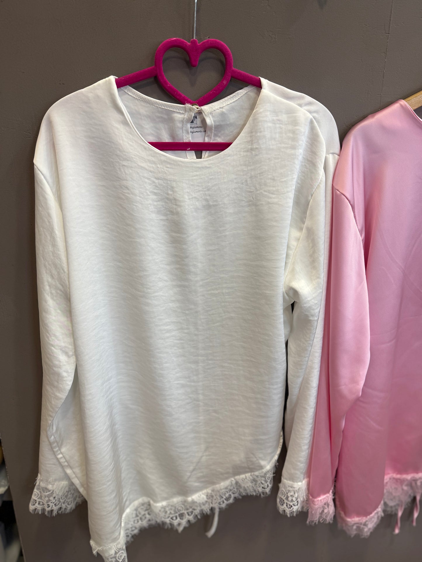 Camicia con pizzo cp212