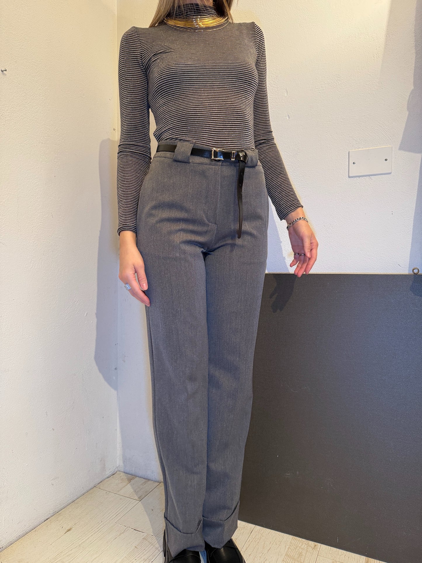 Pantaloni Sofia grigio