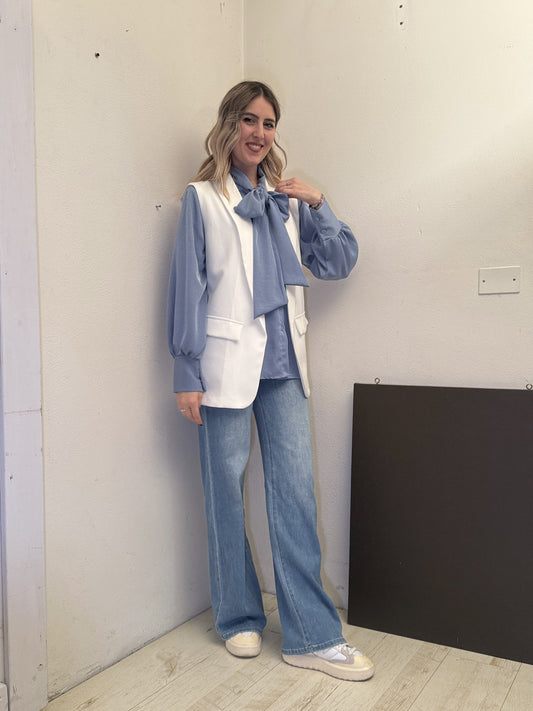 Camicia con fiocco