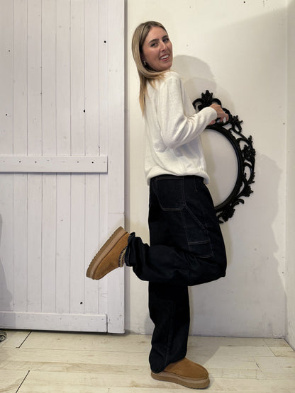 Jeans cargo balloon scuro