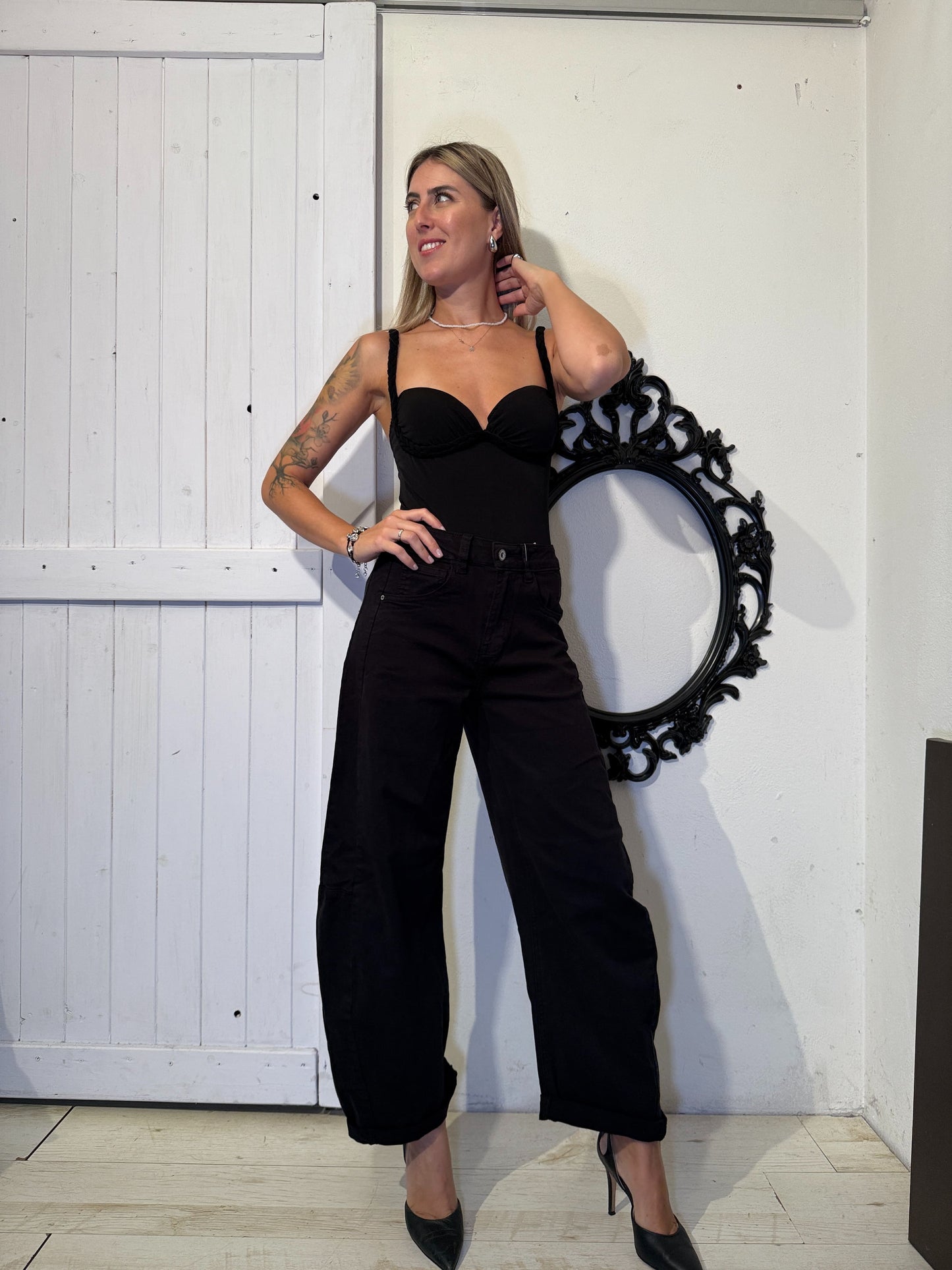 Body con spallina trecciata