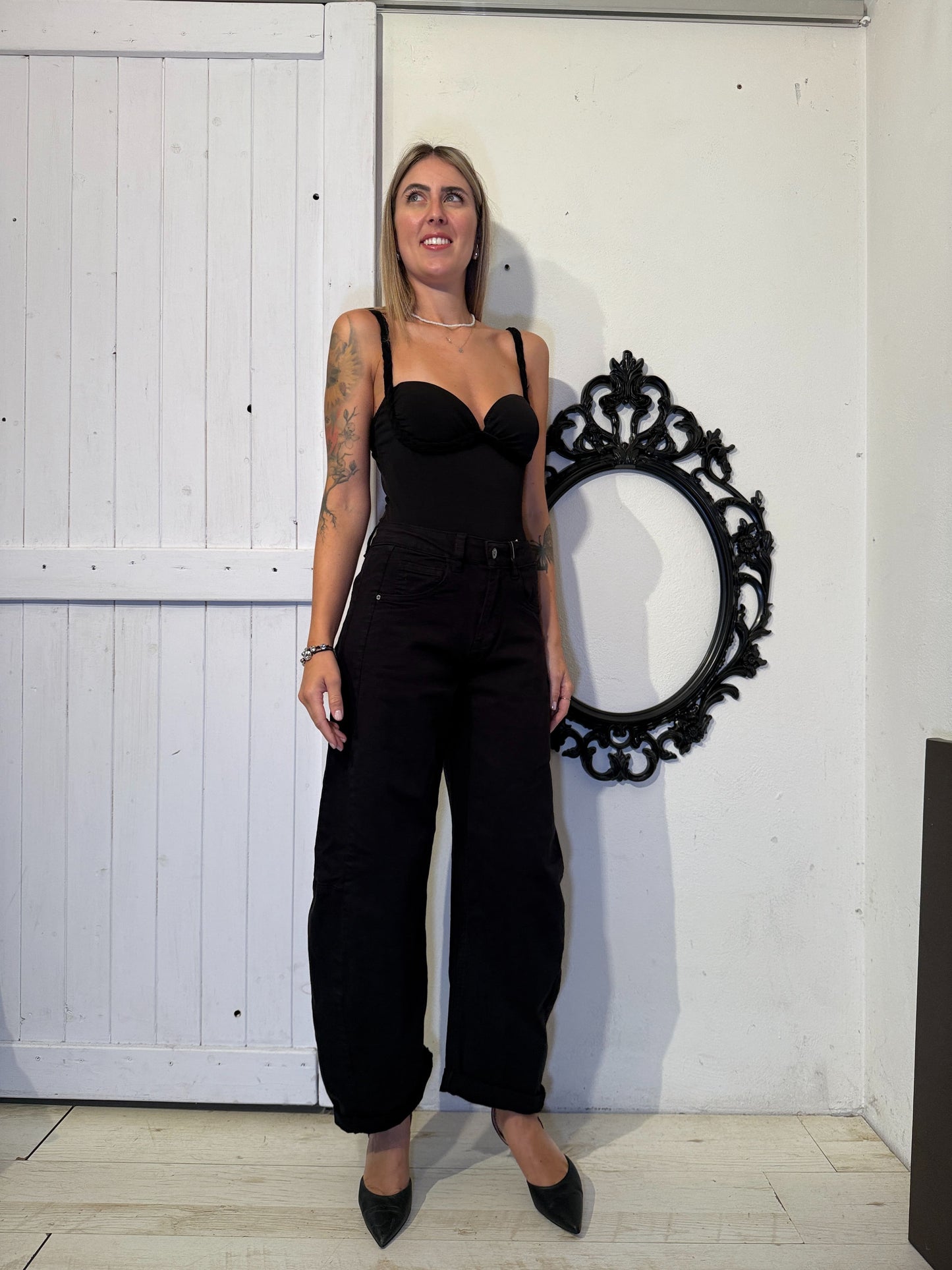 Body con spallina trecciata