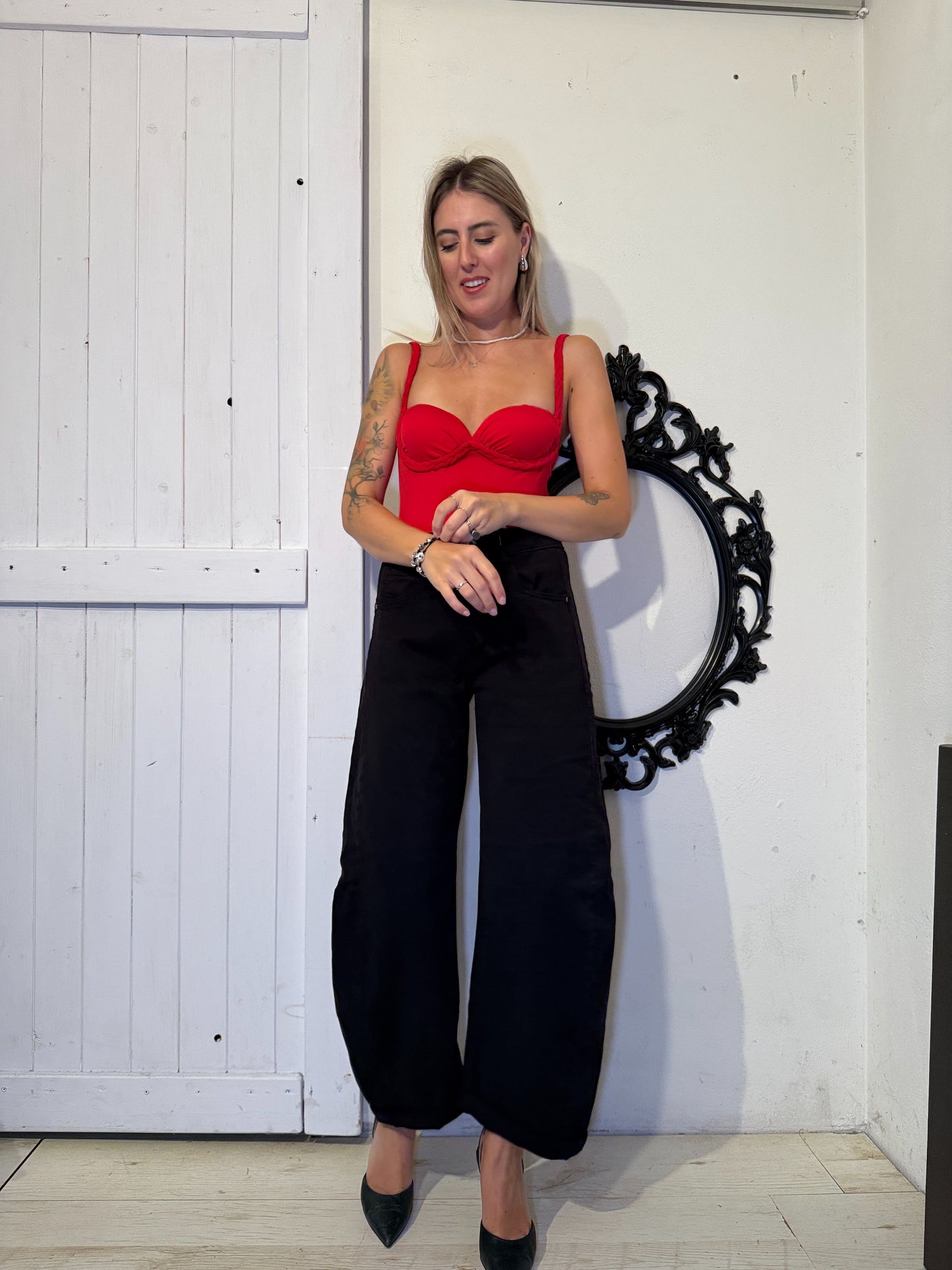 Body con spallina trecciata