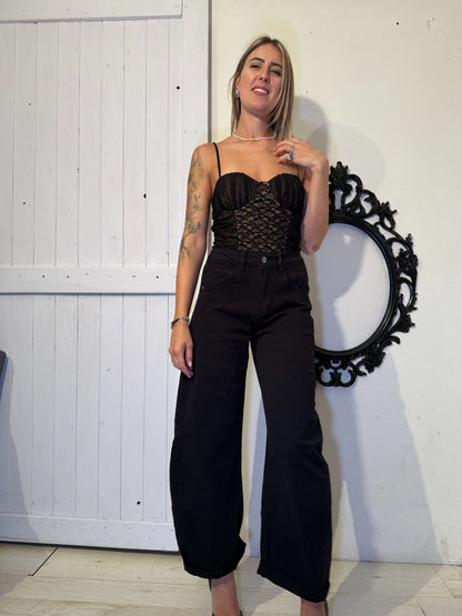 Jeans ovetto black