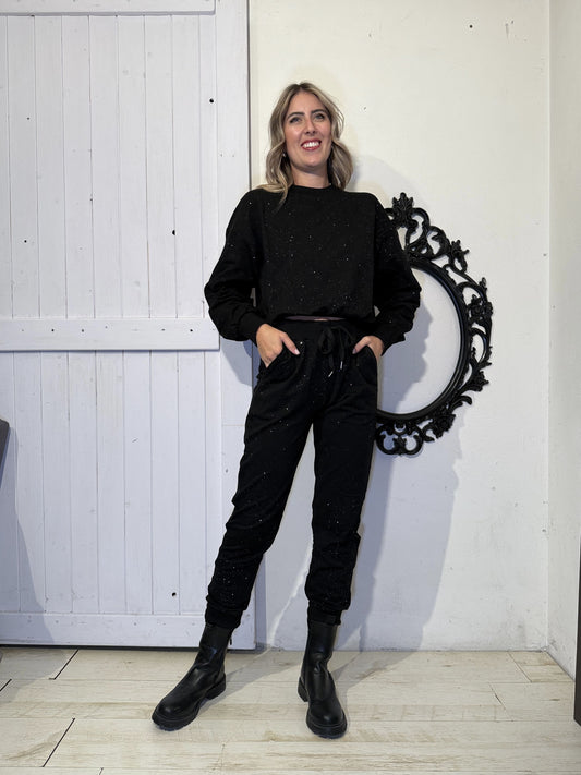 Completo strass tuta