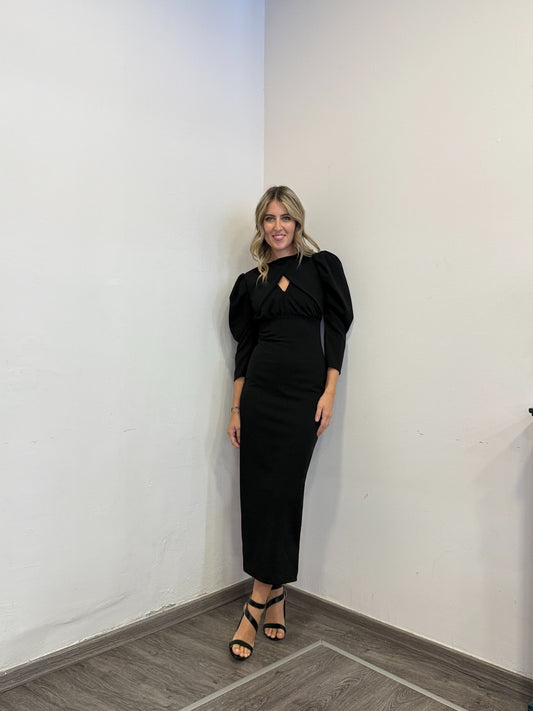 Abito spalle arricciate