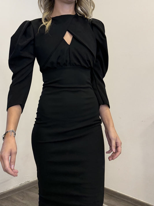 Abito spalle arricciate