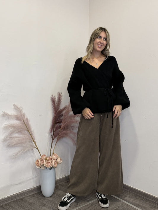 Cardigan a portafoglio