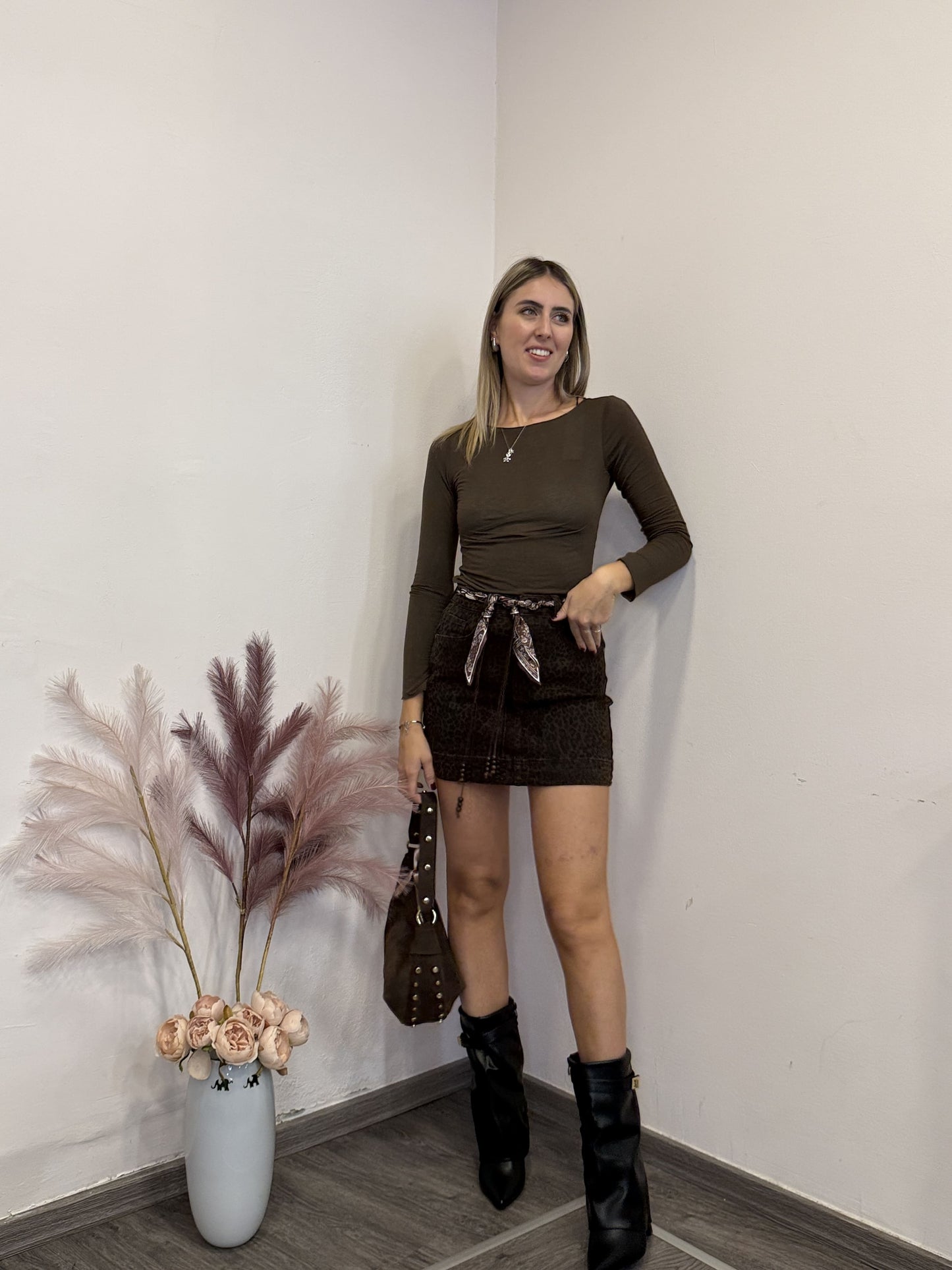 Basica misto cashmere girocollo