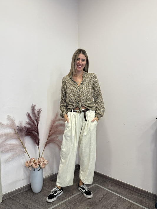 Camicia check coreana