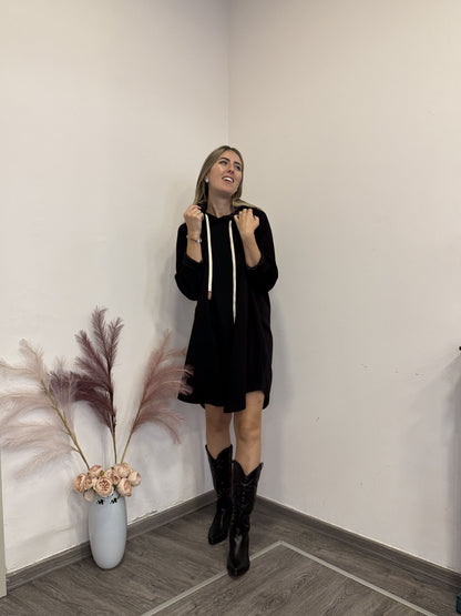 Abito in felpa con cappuccio