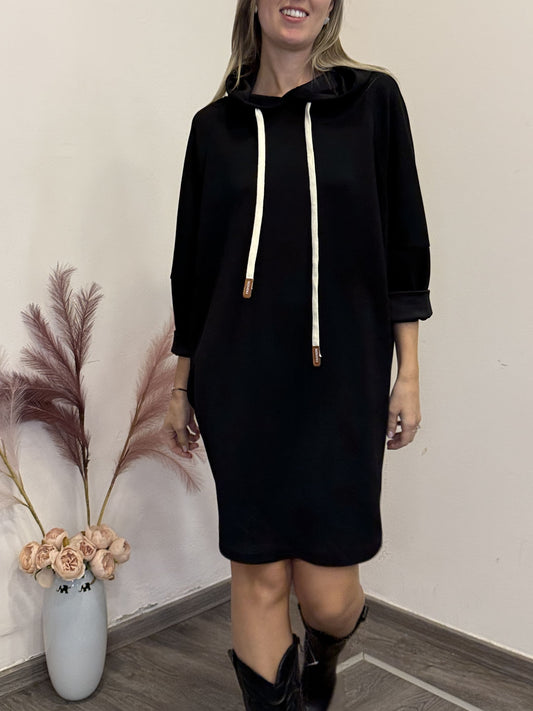 Abito in felpa con cappuccio