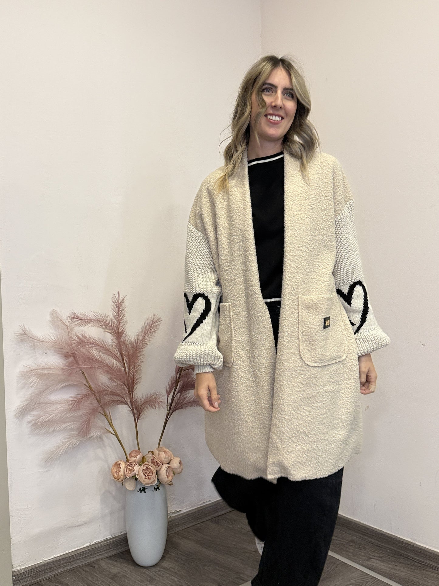 Cardigan  con cuori