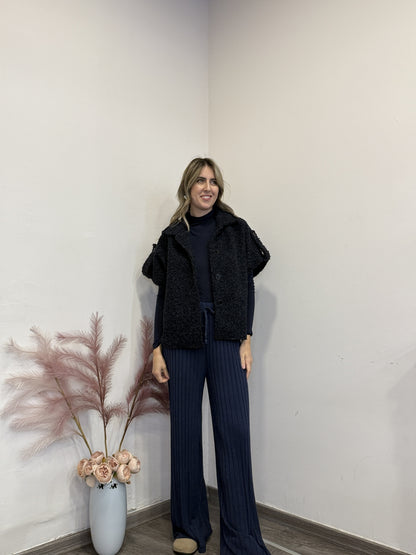 Pantaloni viscosa coste