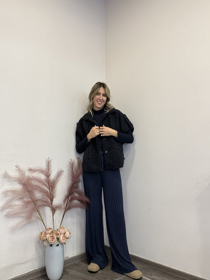 Pantaloni viscosa coste