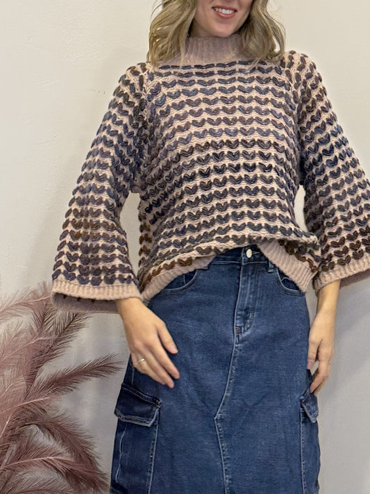 Maglione misto lana multicolor