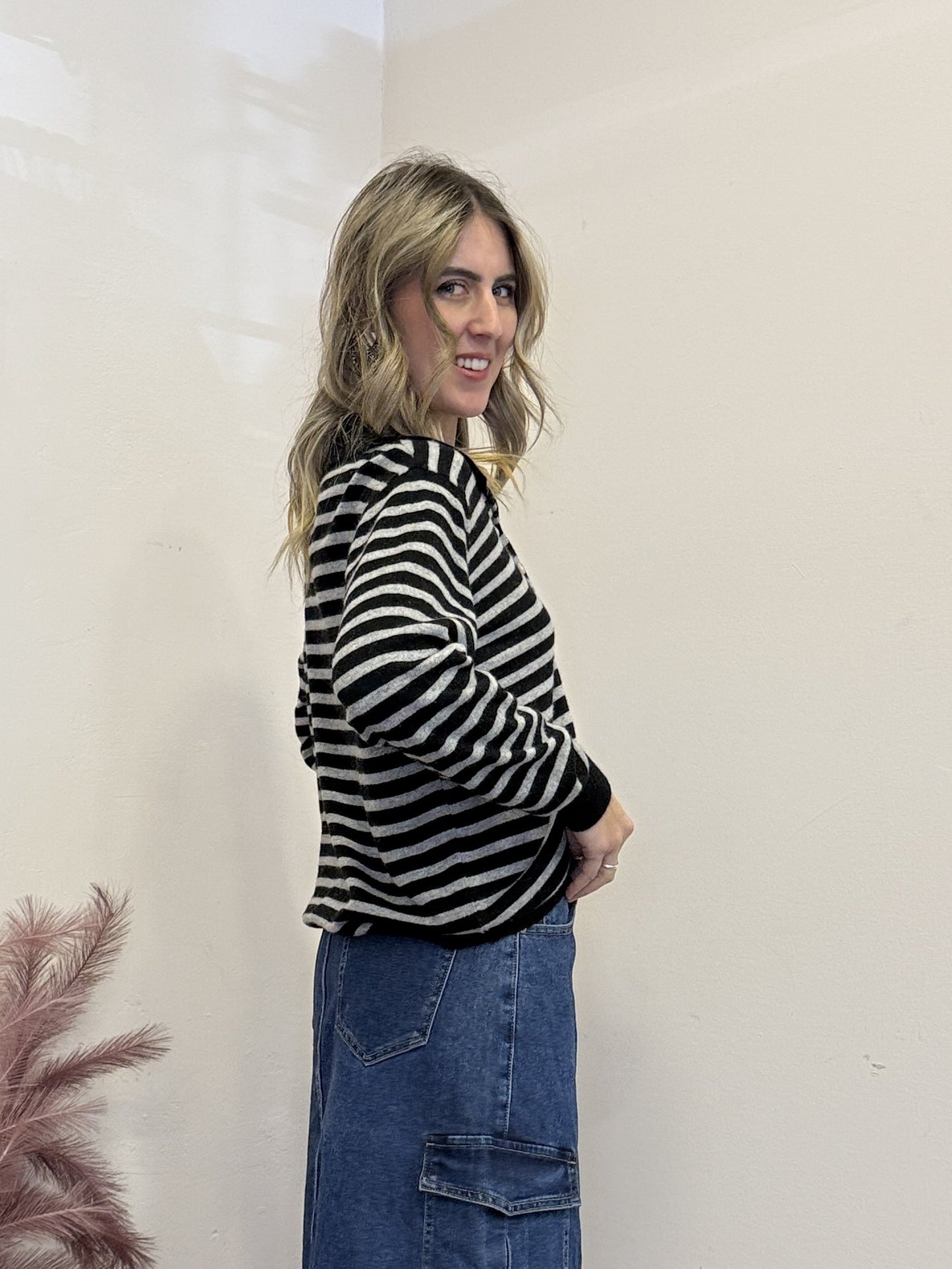 Maglione misto cashmere polo