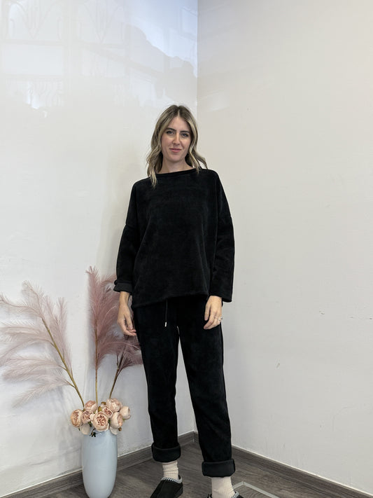 Completo tuta vellutina